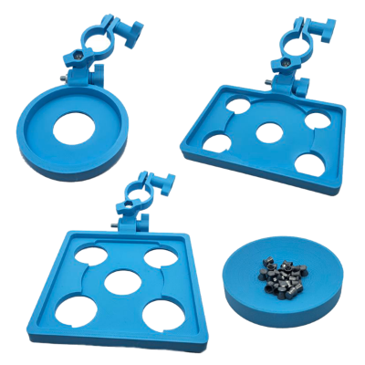 Rifle Rest Pellet Tray Mounts